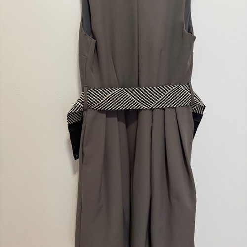 Le Vertige formal dress new, mouse color, size M with wide belt