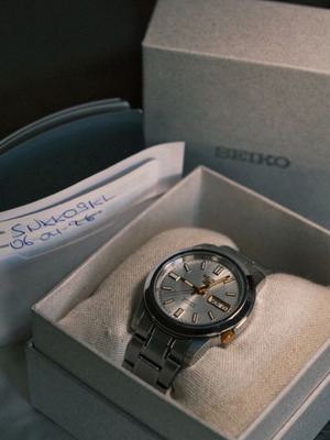 Seiko SNKK09KL Automatic watch, full set, day-date