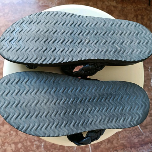 Leather sandals used, size 40, black