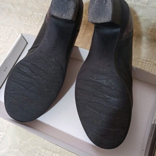 Hispanitas leather pumps used, 8 cm heel, size 39, gray