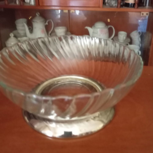 Vintage silver plated salad bowl like new