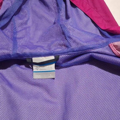Columbia windbreaker jacket like new, size XS, pink-purple