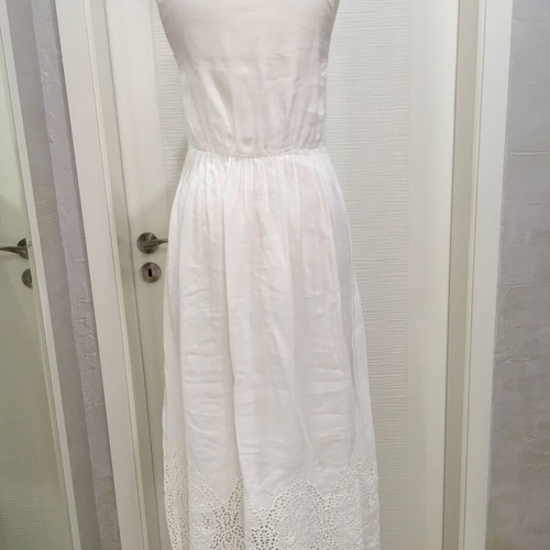 Massimo Dutti dress 100% cotton with embroidery, like new, size 38