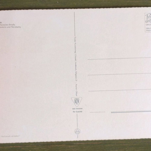 Cart postal card new, Innsbruck, 21×15 cm, 70 years old