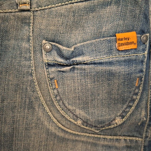 Harley Davidson denim skirt short like new, blue, size M