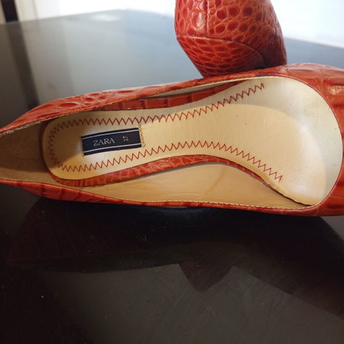 Zara red pumps like new, size 37