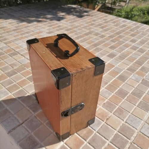 Carl Zeiss Iena Levelling Instrument used with wooden case and tripod
