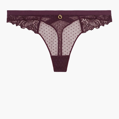 Aubade Paris Femme Passion Tanga new, Wineberry color, Small