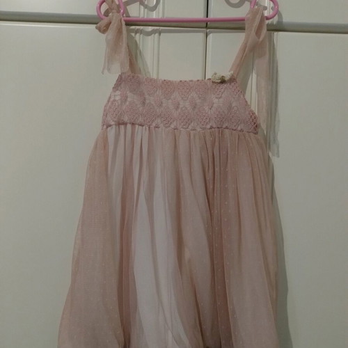 Handmade dress for formal occasion new, with knitted hat gift