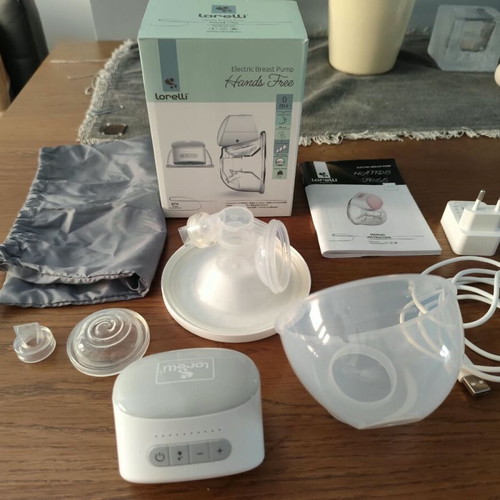 Lorelli Hands Free electric single portable breast pump, grey