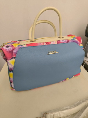 Τσάντα DOCA πολύχρωμη μεγάλη