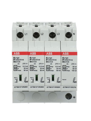 Surge Protector Three-Phase T1+T2 ABB and Two 40A AC Residual Current Relays New
