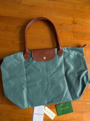 Longchamp Τσάντα Tote Καινούργιο, ώμου, μπλε και πράσινο