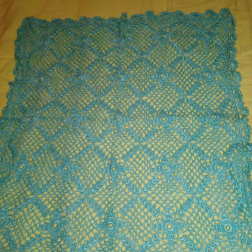 Crocheted handmade set of 3 new in soft green