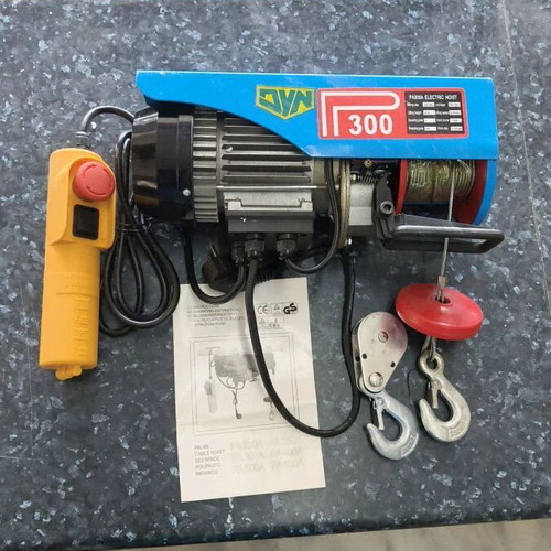 Plus Electric Hoist PA300A new, load up to 300kg, blue