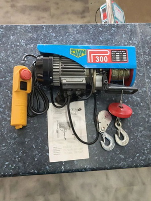Plus Electric Hoist PA300A new, load up to 300kg, blue