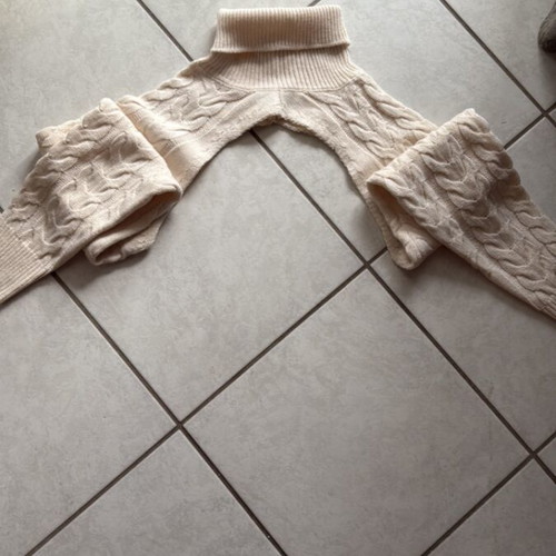 Shein bolero with turtleneck size large like new, beige
