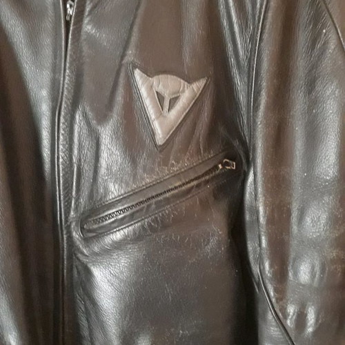 Dainese leather jacket used, size 50, with protectors