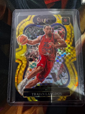 Euroleague Select 25-26 Trajan Langdon Gold Prism card