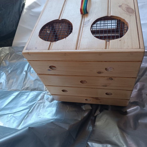 Wooden Dog House BOX new for small breed pets handmade