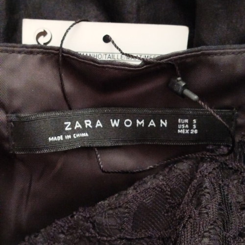 Zara Woman Strapless Mini Dress Lace Satin Frills New, Size S