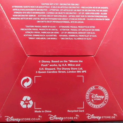 Winnie the Pooh Christmas Snowglobe new from Disney Store
