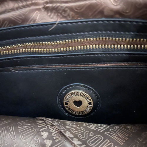 Moschino shopper tote bag like new, brown tabac