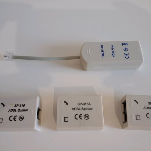 VDSL Splitter used, set of items