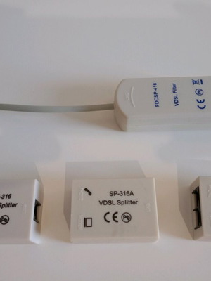 VDSL Splitter used, set of items