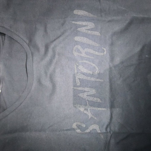 Santorini T-shirt Grecian Memories new, black, size L-XL
