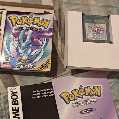 Κασέτα Pokémon Crystal για Game Boy με εγχειρίδιο και προστατευτική θήκη