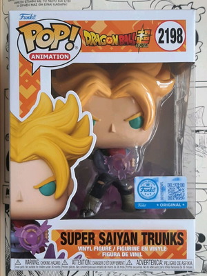 Funko Pop Dragonball Super Saiyan Trunks authentic figure new