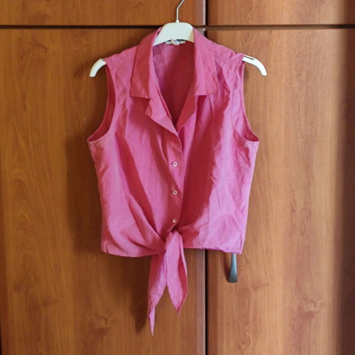 Escada pink blouse, size S