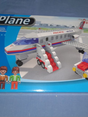 Creative Blocks Plane new, 260 pieces, airport and passenger airplane