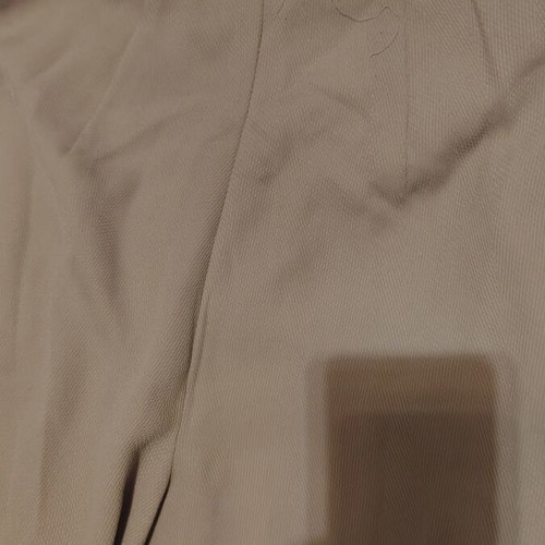 Beige office pants straight fit used, size S