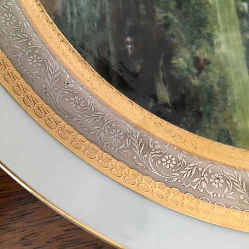 Decorative plate No 2 used with gold and silver coating