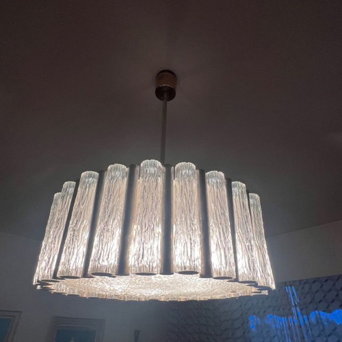 Doria Leuchten Vintage Chandelier Lamp from Germany 1960 used