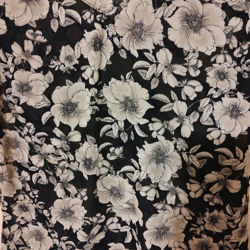 Thin blouse like new, black and gray, one size