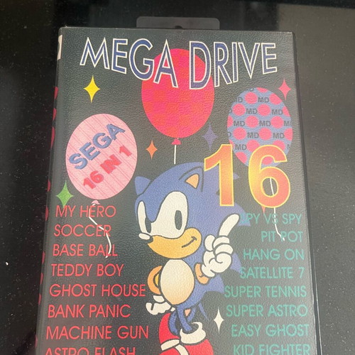 Sonic 16 in 1 Sega Mega Drive used collectible authorized