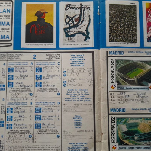 Panini Espana 1982 Mundial sticker album used, not reprint