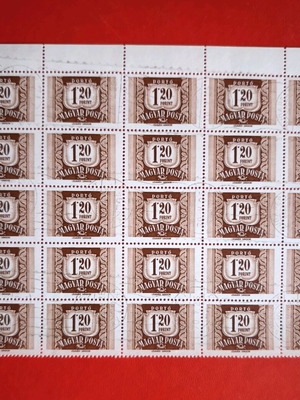 Hungary 1960 Stamp Sheet like new, 25 pieces