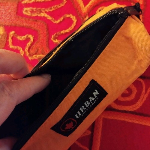 Urban Sportsgear travel toiletry bag orange new with 3 compartments