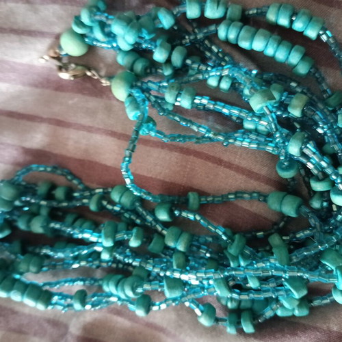 Boho turquoise necklace like new