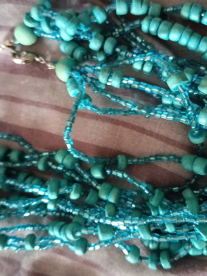 Boho turquoise necklace like new