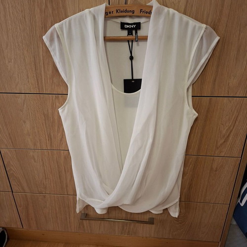 DKNY Ivoire Color Wrap Top New
