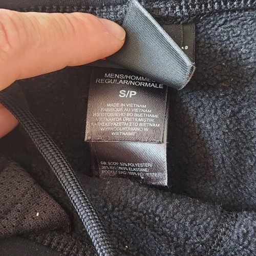 North Face pants black used, regular fit