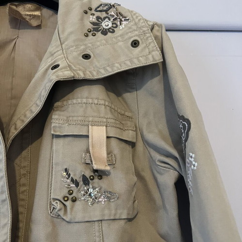 Soul Rebel Beige Military Style Women's Jacket like new, size L