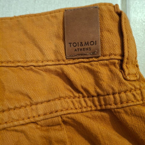 Toi Moi High-Waisted Jeans for Girls 16 Years Like New, Orange, XS