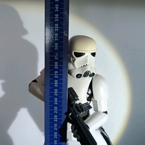 Stormtrooper figure used, resin, handmade, Star Wars collectible
