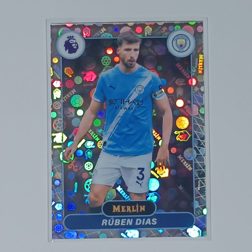 Topps Merlin Premier League 2026 Rúben Dias #130 Neon/Propeller Parallel Foil card like new